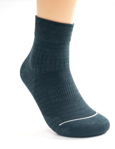 BiO-G Men’s Moisture Wicking Odor Free Athletic Dress Quarter lightweight Socks for Athletes feet One Size2