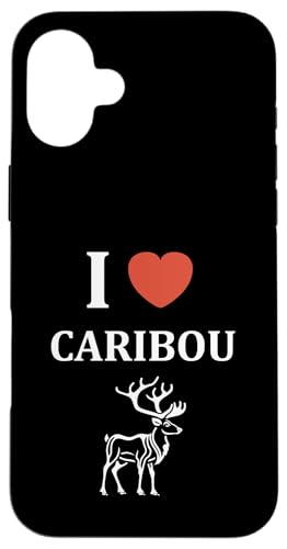 Cute Funny caribous animals little simple i love caribou �X�}�z�P�[�X iPhone 16 Plus �p