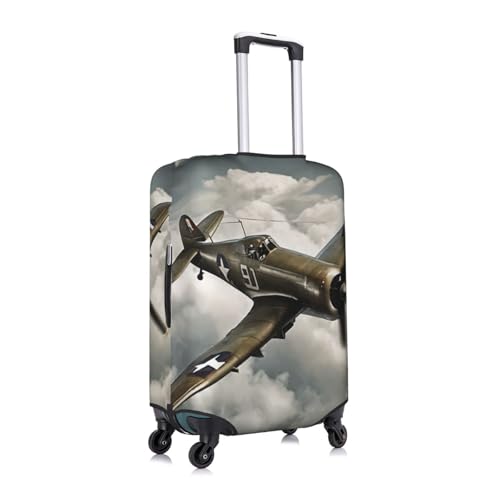 Housse protection valise polyester lavable avion blanc taille L - 2