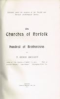 The churches of Norfolk: Hundred of Brothercross, B0008ABUN8 Book Cover