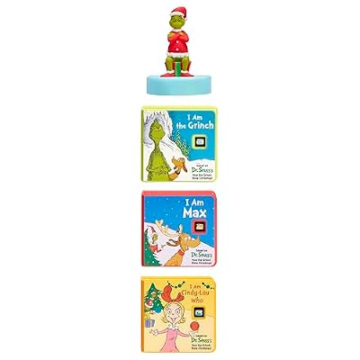 Little Tikes Story Dream Machine Dr. Seuss Grinch Collection, Storytime, Books, Audio Play Character, Gift and Toy for Toddlers and Kids Girls Boys Ages 3+ Years