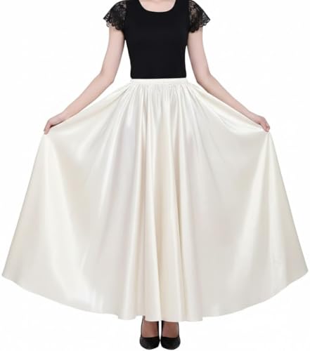 Image of Radhika 'n' Dhaanya creation Women's Silk Fabric Double Umbrella Lehenga Skirt Flare 8 to 9 mtrs.
