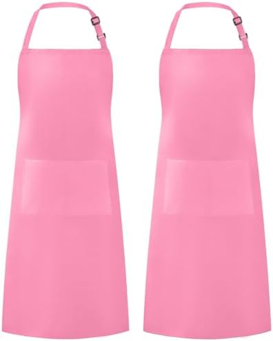 Syntus Apron for Men Women, Adjustable Cooking Kitchen Apron with 2 Pockets