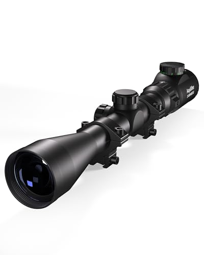 Aquilifer HT 3-9x40 Rifle Scope SFP, Red/Green Illuminated Optics Riflescope, 1 inch Tube Scope for Hunting, 1/4 MOA Clicks, Waterproof Fogproof Shockproof, 11mm Dovetail Rails Included