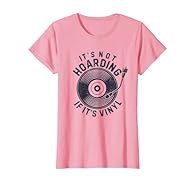 It's Not Hoarding If It's Vinyl. Funny vintage vinyl record design for a music lover or vinyl junkie who loves collecting LP vinyl records. Perfect gift for a record player fan or record store owner. This distressed, retro vinyl record collector desi...