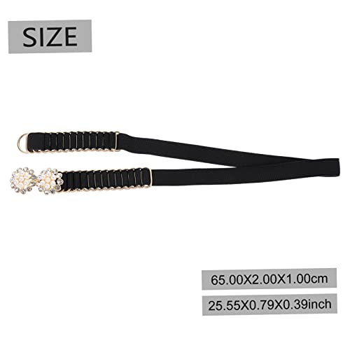 Adjustable Pearl Waistband for Women Wedding Dress with Rhinestone Buckle Elegant Sash Belt for Bridal Gown Stretchy Fashion Accessory for Romantic Dates and Everyday Wear2