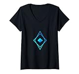 Womens ether zero Logo | The ether zero Crypto and etz Crypto Logo V-Neck T-Shirt