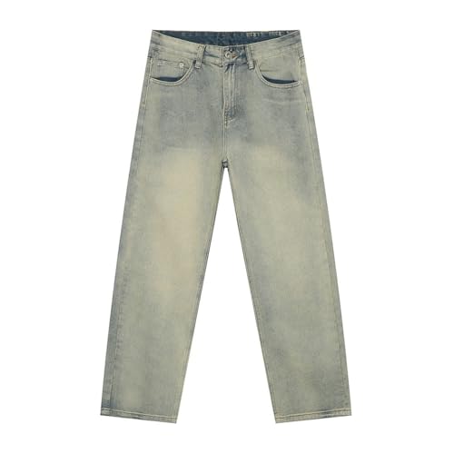 Men's Denim Jeans Korean Style Slim Fit Casual Straight Leg Relaxed Commuter Daily Weekend Pants for Men3