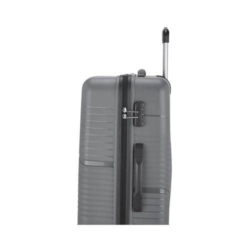 Image of Safari Carter Hard-Sided Polypropylene Medium Size Spinner Wheels Luggage Suitcase(67 cm, Grey)
