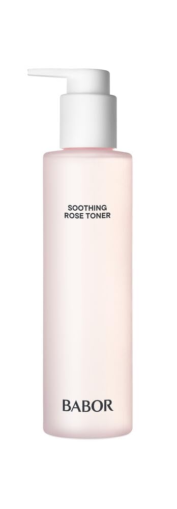 BABOR CLEANSING Rose Toning Essence für jede Haut, Tonisierendes und beruhigendes Gesichtswasser, Rosenduft, Ohne Alkohol, Vegane Formel, 1 x 200 ml