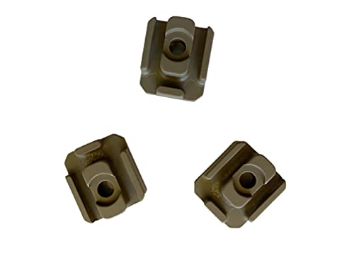 Pack of 3! Cable Mount Holder for Attaching Flashlight Pressure Switch to MLOCK- FDE/TAN