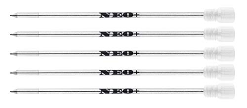 D1 Refills Stylo à bille pour stylo Swarovski Element Crystal par NEO (5 x recharges de stylo à encre bleue)