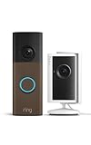 Ring Battery Video Doorbell (nueva gen.) + Indoor Camera Plus | Inalámbrico | Retinal 2K | Zoom 6 aumentos | Batería integrada | Prueba gratuita 30 días plan suscripción Ring