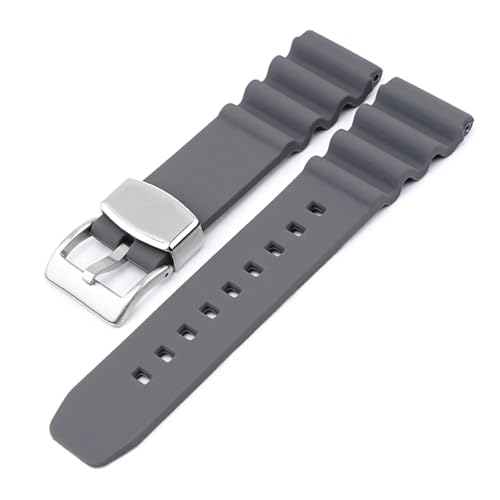 [-ł] 22mm 22mm o[VRXgbv Y fB[X X|[c h _CrO EHb`oh uXbg ANZT[ ZCR[ EH[^[S[Xg 007Ή(Grey silver buckle,20mm)