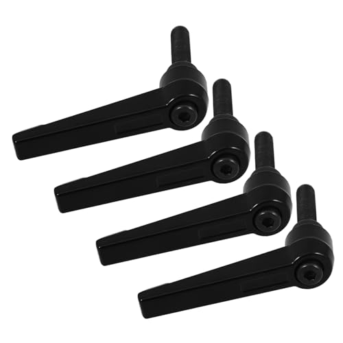 ULTECHNOVO 4pcs Clamping Handles Push Button Lever Grinder Handle Crank Trailer Jack Replacement Metal Clamping Hand Latch Indicating Lock