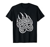 Fenrir The Norse Wolf Shirts & Gifts Viking Bear Paw Tribal Celtic Knot T-Shirt