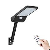 【Éclairage plus lumineux】Avec 48 LED, cette lampe murale solaire d'extérieur offre un éclairage plus lumineux et plus efficace par rapport aux anciennes lampes avec seulement 48 LED.