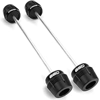 ZEXDDI Motorrad Radschutz passend für Z650 Z650RS Ninja 650 NINJA650 KRT 2017-2024 2025 Vorderrad Hinterrad Schieber Achse Gabelrahmen Fallschutz Crash Pad Z 650 RS (Schwarz)