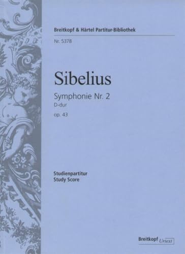 Image of Symphony No.2 in D major, op.43 - Urtext based on the Complete Edition ""Jean Sibelius Works"" (JSW) - study score - (PB 5378-07)
