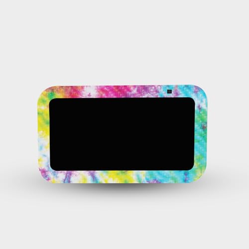 Image of MightySkins Carbon Fiber Skin Compatible with Amazon Echo Show 5 (Gen 3) - Tie Dye Splatter | Protective, Durable Textured Carbon Fiber Finish | Easy to Apply