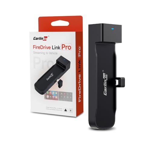 CarlinKit FireDrive Link Pro TV Stick専用 HDMI入力対応 無線CarPlayAndroid Auto CarPlay-Fire TV Stick-HDMIアダプター ハイビジョン動画を転送可能 2K画質 Youtube/Netflix等のアプリに対応動画再生 純正で有線AppleCarPlay搭載する車両適用 技適取得済み品