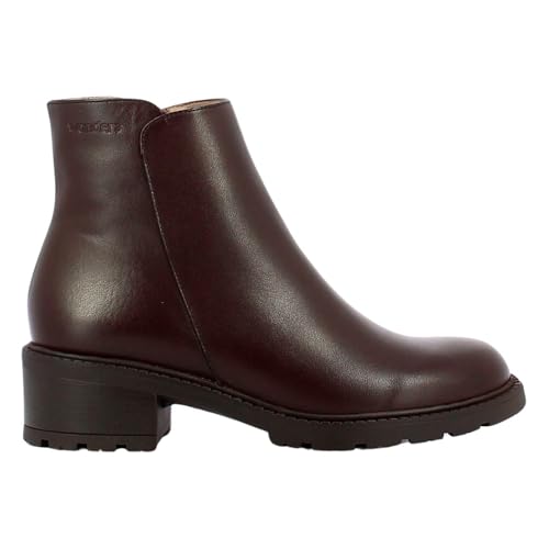 Wonders Para Mujer. D-1403 Botines De Piel Club 03 MarróN (38), 1 A 3Cm, Cremallera, Casual