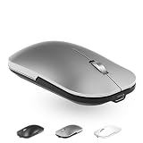 comeic Bluetooth Wireless Mouse for MacBook/Windows/Android Tablet/iPad/Mac/Laptop/PC/Computer,Rechargeable Dual Mode(BT5.2 & 3.0 & 2.4G USB) Silent Mouse for Desktop/Notebook/Computer