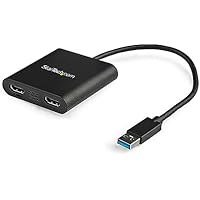 StarTech.com Adaptador USB 3.0 a HDMI Doble - Conversor USB a 2x