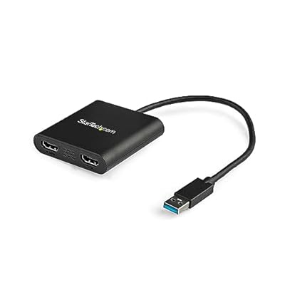StarTech.com Adaptador USB 3.0 a HDMI Doble - Conversor USB a 2x HDMI para Windows - (no compatible con Mac,ChromeOS,Linux) | Ya disponible en tu tienda friki favorita! En mundofriki.es!