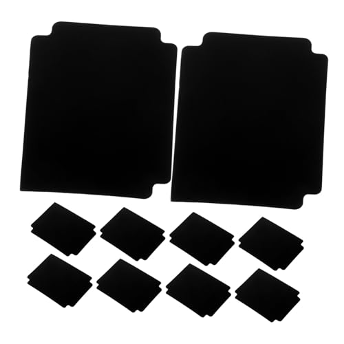 ledmomo 10個 製防水カードディバイダー ブラック 頑丈なプラスチック製 で耐油 耐水 変形防止 カードボックス仕切り コレクション整理用