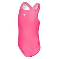 Speedo Girl's Endurance+ Medalist One Piece Swimsuit, Blossom, 3 Years