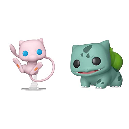 Pop Funko Games: Pokemon - Mew,Multicolor,One Size &Amp; Pop! Games: Pokemon - Bulbasaur,Multicolor