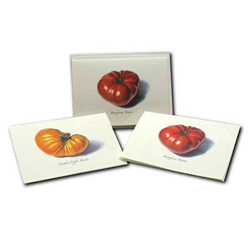Image of Earth Sky + Water - Tomato Assortment Notecard Set - 8 Blank Cards with Envelopes (4 each of 2 styles)