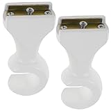 Avec un style simple et minimaliste, ces supports de tringle à rideaux s'adaptent à les styles de décoration