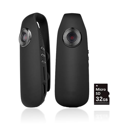 Tkiplay Mini Body Camera with Audio and Video Recording, HD