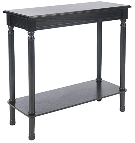 Safavieh Home Collection Tinsley Black Rectangular Bottom Shelf Console Table #TOP5