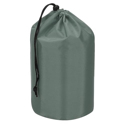 PATIKIL Stuff Sack, 5 x 10 Inch Waterproof Outdoor Storage Sack Portable Drawstring Dust Flap Bag Lightweight Sleeping Bag for Camping Hiking Backpacking, Grey