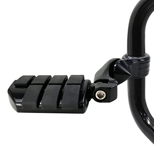 Vastmt 1.25" Highway Pegs For Motorcycle, Adjustable Short Angled Engine Guard Highway Pegs 1-1/4" For Crash Bars, Motorcycle Foot Pegs Rest Fit For Touring Road King Street/Road/Electra Glide #TOP1