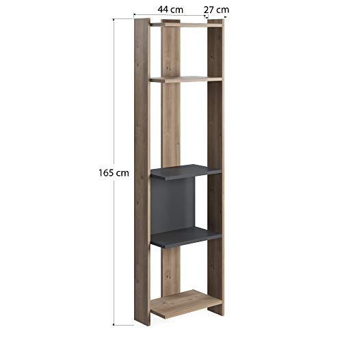 Dmora Libreria con Quattro Scomparti, cm 44 x 27 x...