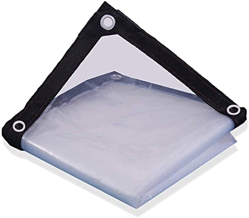 Lona transparente resistente 1x1m impermeable con ojales para lluvia 2