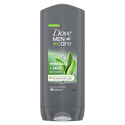 Dove Gel Douche Visage et Corps 2 en 1 Men +Care Elements, 400 ml