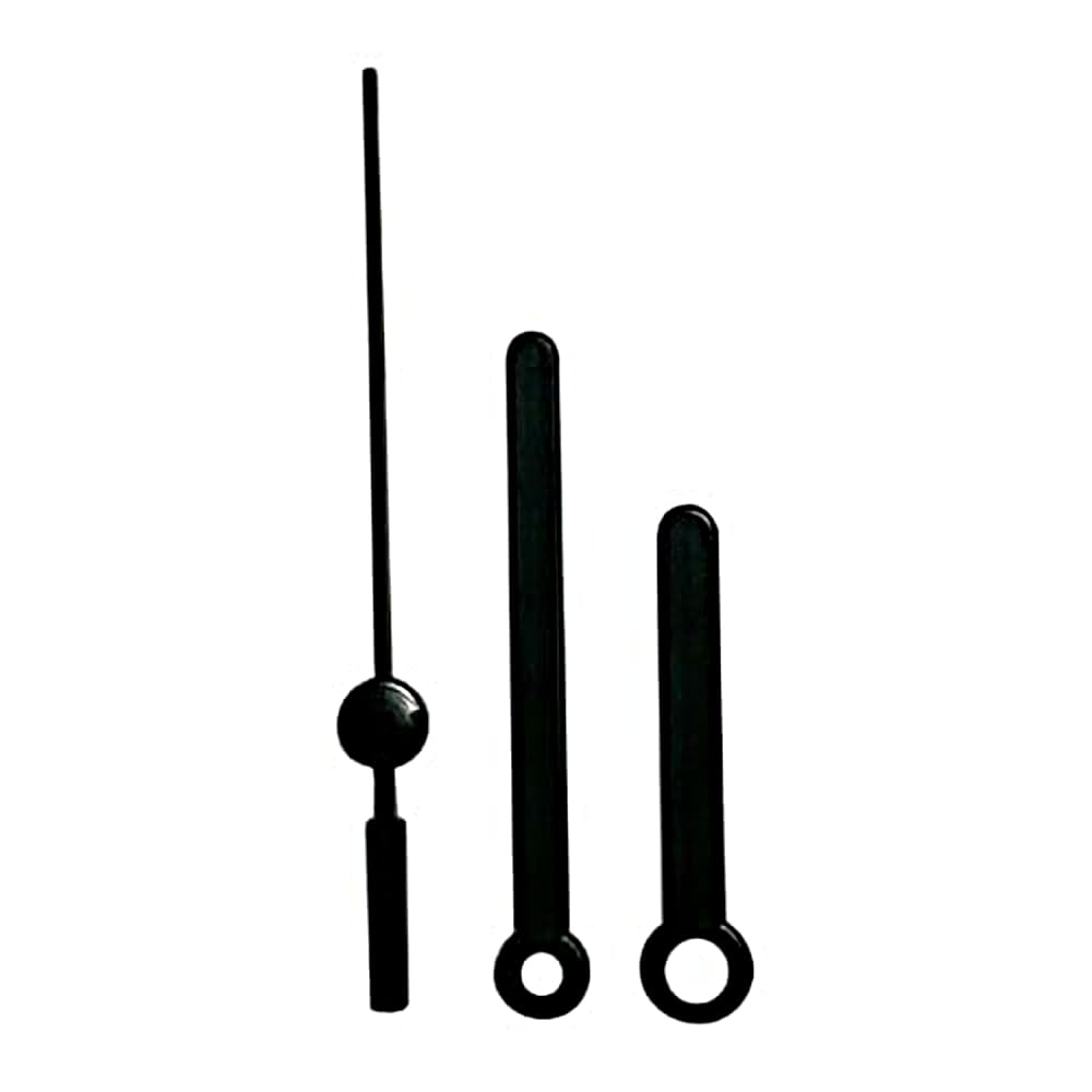 Dans Clock Shop Black Replacement Plastic Press Fit Clock Hands Compatible With Chinese Quartz Mechanism Diy Repair 55Mm
