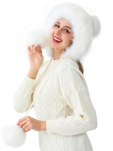 Bonnet fausse fourrure femme LA CARRIE pour protéger les oreilles du froid et du vent