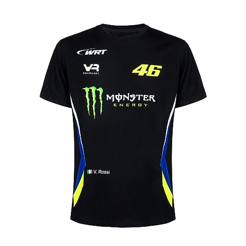 Valentino Rossi Camiseta VR46 WRT Line, Hombre, Negro, L