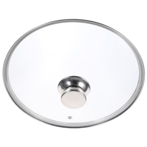 Cabilock 1 Pc tapa de vidrio bol organizadores de tapas de ollas protectores de sartenes wok tapa de reemplazo de olla fosa no cubierta transparente Cubrir tapa de olla circular baquelita