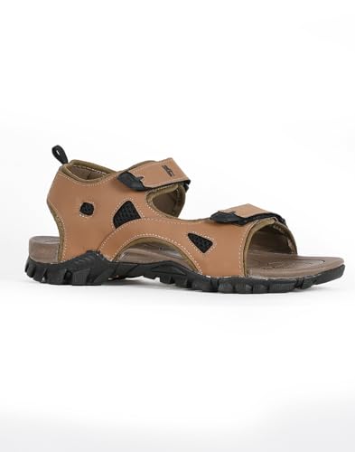 Image of PARAGON Men Colourblocked Brown Sandals