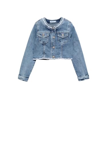 Abel & Lula Denim Jacket for Girls Bleached