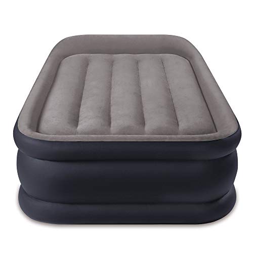 Intex Dura-Beam Standard Series Deluxe Pillow Rest Raised Airbed w/ Soft Flocked Top for Comfort, Built-in Pillow & Electric Pump, Bed Height 16.5", Twin by Intex - Used condition - Image 3