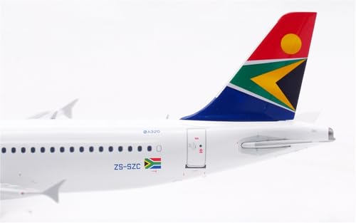 Modelo de avión South African Airways Airbus A320 réplica premium con flaps 5