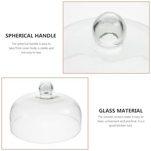 Elegante cubierta protectora para tartas con moderno acabado transparente para cocina de diseño 4